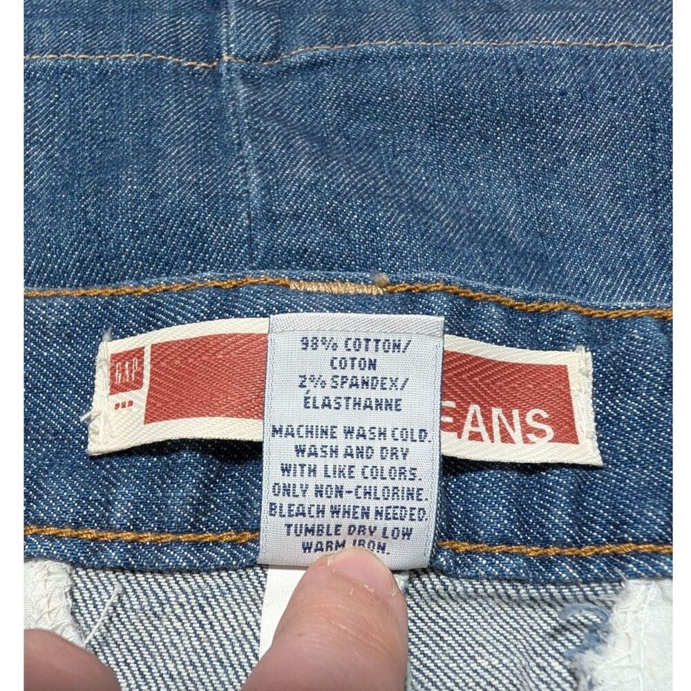 Gap Jeans Women's Medium Wash Denim Blue Jean Mini Skirt Casual Classic Size 10 - Picture 8 of 8